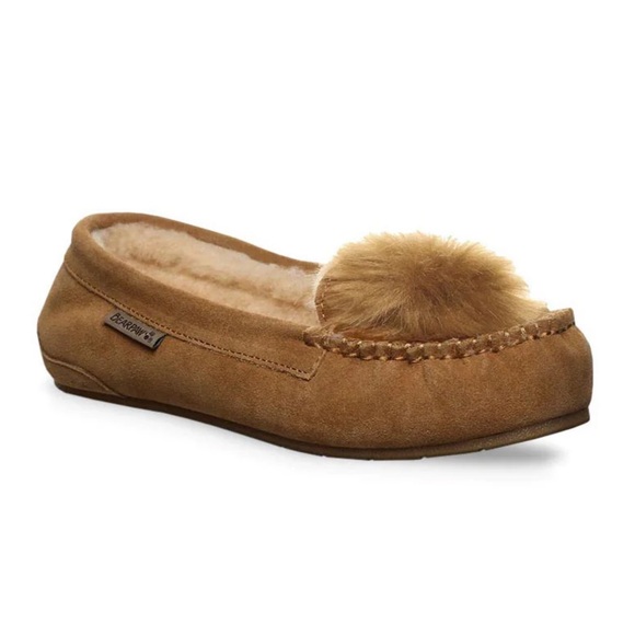 BEARPAW NWT Woman’s Tan Suede Moccasin/Slipper/Loafer  in Sz 8(W) & 9(W) - Picture 5 of 8